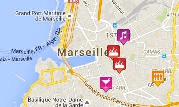 kaart van homo-Marseille