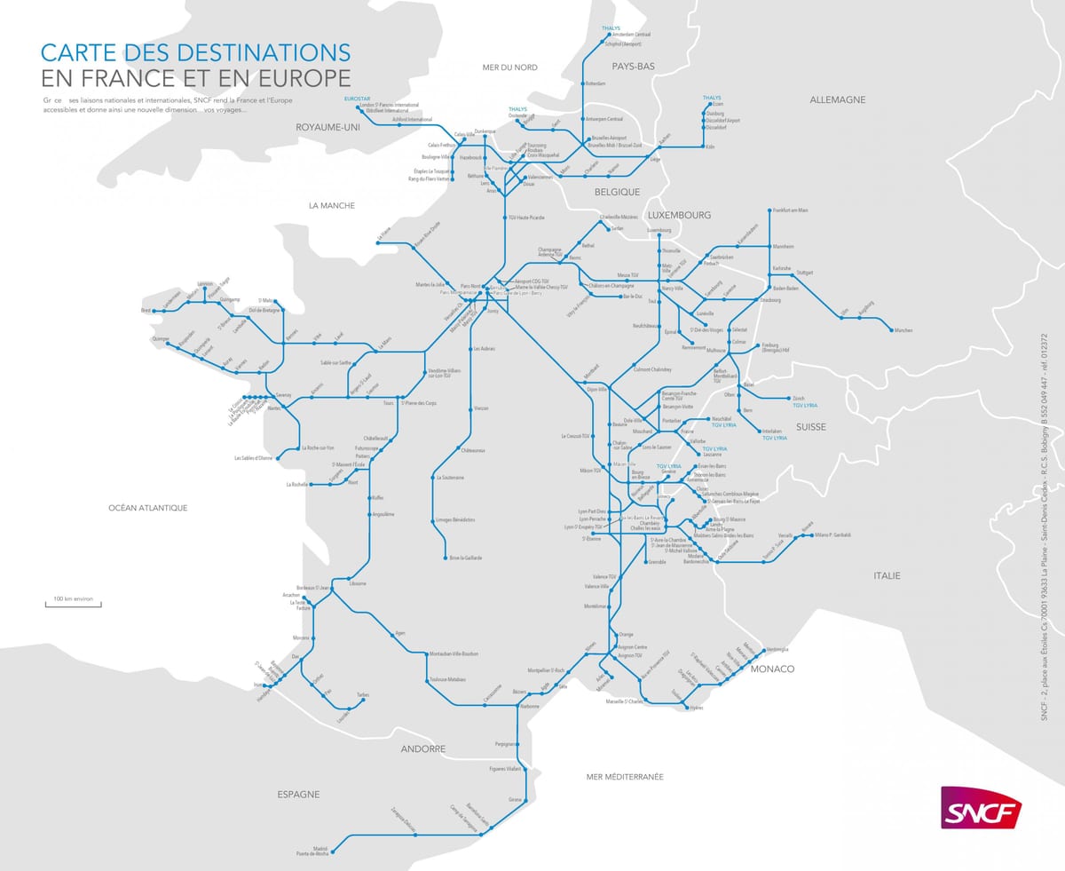 kaart van Marseille trein
