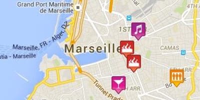 Kaart van homo-Marseille 