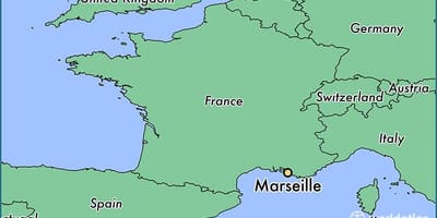Toon Marseille in frankrijk kaart bekijken