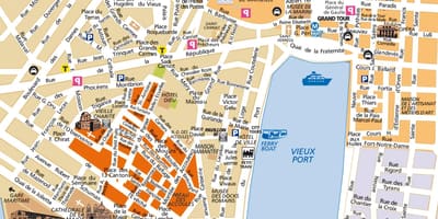 Stad Marseille kaart bekijken