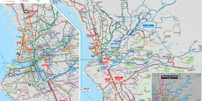 Marseille bus route kaart