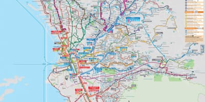 Marseille vervoer kaart