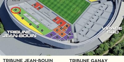 Stade velodrome zitplaatsen kaart