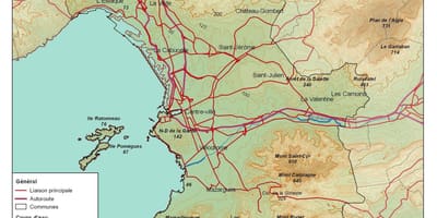 Topografische kaart van Marseille