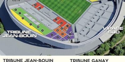 Kaart van Marseille voetbal stadion 